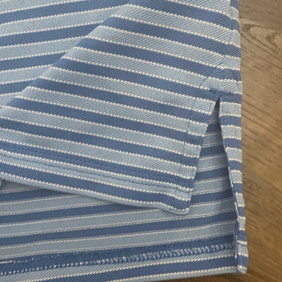 SOUTHERN TIDE Performance Polo Stripes Blue Preppy Golf Classic Shirt Size Large - Picture 7 of 12
